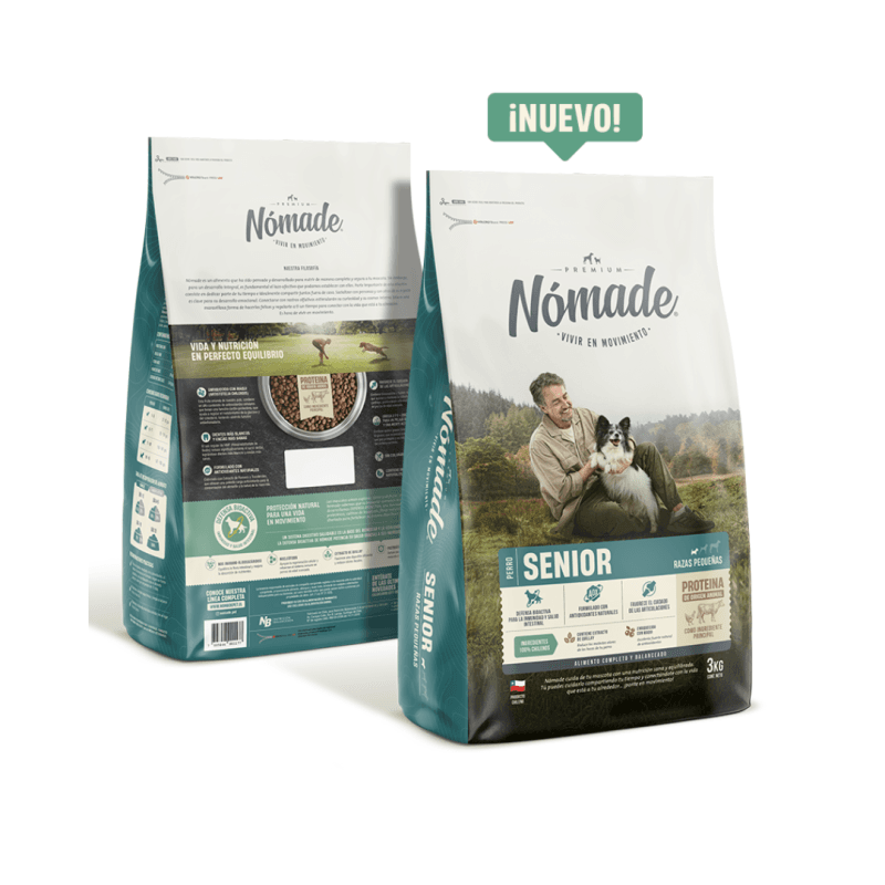 Imagen de Alimento para perros Senior de razas pequeñas, con un balance óptimo de nutrientes para entregar una mejor nutrición y fortalecer el cuidado de las articulaciones.
